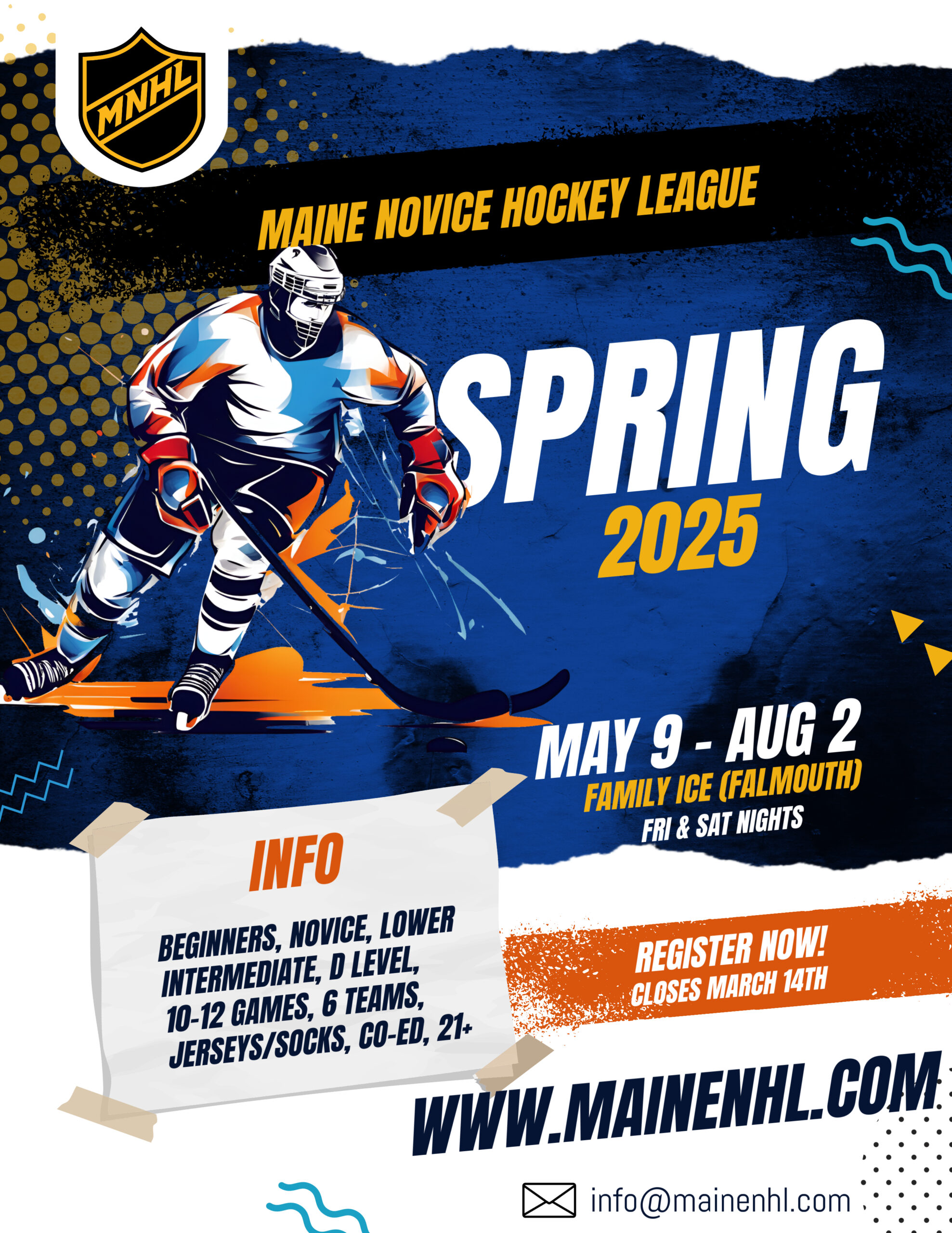 Maine Novice Hockey League Spring 2025 Hockey